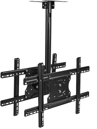 Support TV pliable et orientable double face avec bras extensible de 2 mètres pour grands écrans - 2