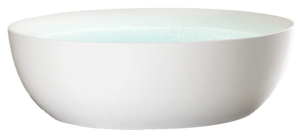 Vasca da bagno freestanding TERRA di acrilico sanitario - 186 x 88 cm