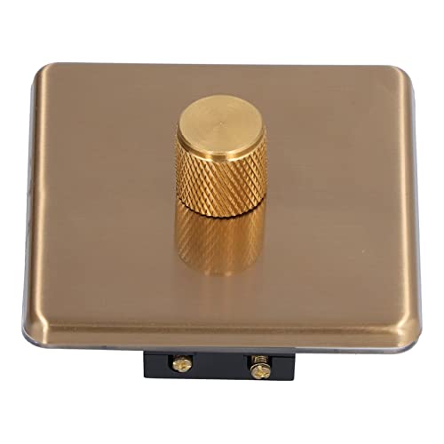 Dimmer Light Switches Elegant Scratch Proof Durable Brushed Brass Switch for Home Use AC220V (Monodimental light) - Image 5