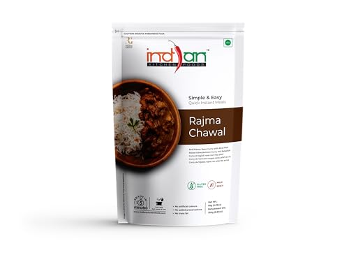 Image of Indian Kitchen Foods Instant Rajma Chawal - Freeze Dried, Gluten-Free, Ready-to-Eat Indian Vegetarian Meal