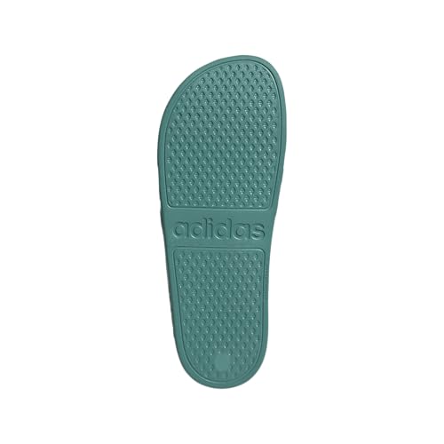 adidas Unisex Adilette Aqua Slide Sandal, Pure Teal/Black/Pure Teal, 9 US Men4