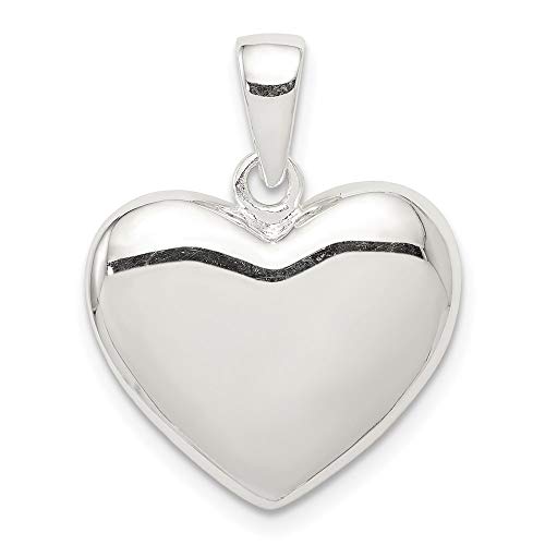 925 Sterling Silver Heart Pendant Charm Necklace Love Fine Jewelry For Women Gifts For Her