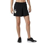 New Balance Men's Impact Run 5 Inch Short, Black/White, X-Large