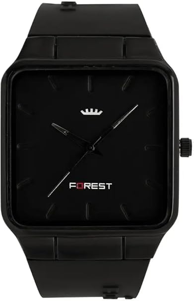 Image of Forest Men's Analog Watch - Square Dial Case | Stylish Quartz Wrist Watch for Men | Modern Design | Casual Wear Fashion Accessory