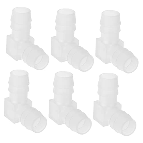 MOTHNUR 6piezas Conector De Codo Tipo De Accesorios De Plástico para Manguera Conectores De Púas para Manguera De Grados para Jardín