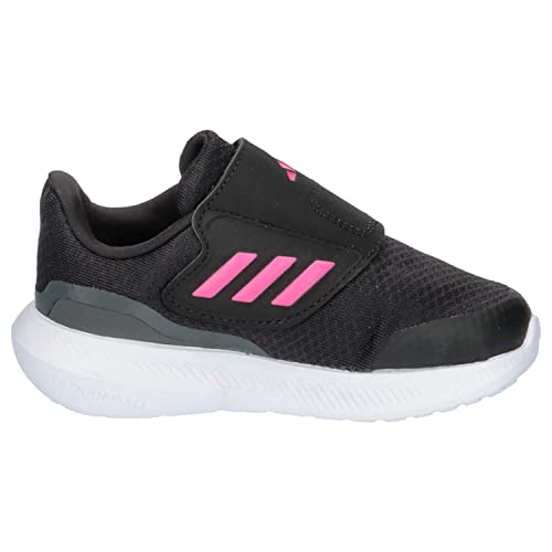 adidas Uniseks - niemowlęta RunFalcon 3.0 Hook-and-Loop Shoes, core black/core black/pulse magenta, 26 EU