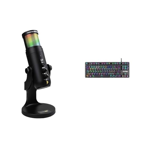 Image of Cosmic Byte Deimos RGB USB Microphone Cardioid Type with Tabletop Stand, 192Khz Sampling Rate for PC