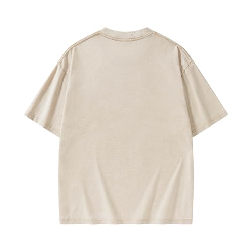 Graphic Tees Summer Women Men Cotton Novelty Oversized Crew Neck Fruit Jam Christian Washed T-Shirt2