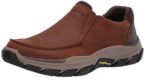 Skechers Men's Respected-Catel Moc Toe Slip On