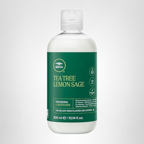 Tea Tree Lemon Sage Thickening Conditioner, Builds Body + Boosts Volume, For Fine Hair, 10.14 fl. oz.