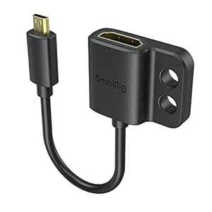 SMALLRIG Adaptador de Cable 4K a 60 Hz, Convertidor Macho Micro