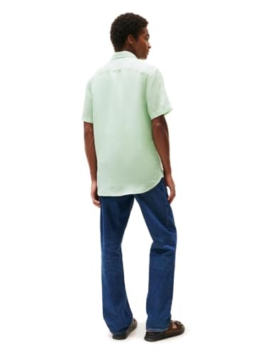 Tommy Hilfiger Men's Short Sleeve Casual Linen Button Down Shirts in Regular Fit4