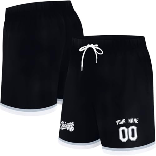 Image of ANTKING Swim Trunks Custom Name Number Beach Shorts for Men Youth Gifts