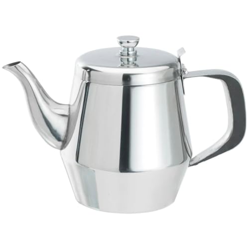 Soro Essentials- 32 oz Stainless Steel Gooseneck Teapot with Vented Lid Mirror Finish - Beverage Carafe Dispenser Tea Pot Coffee Server Coffee Carafe Table Serving Pot for Home Kitchen Restaurants