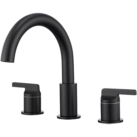 SITGES Matte Black Bathtub Faucet Cover