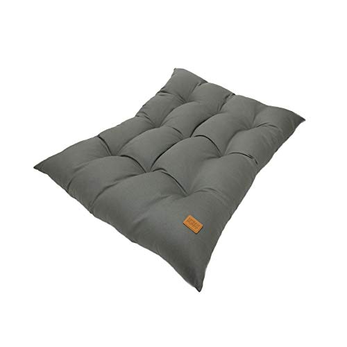 Almofada Lisa Gomo Sarja Urban Puppy para Cães e Gatos Cinza - Tamanho M