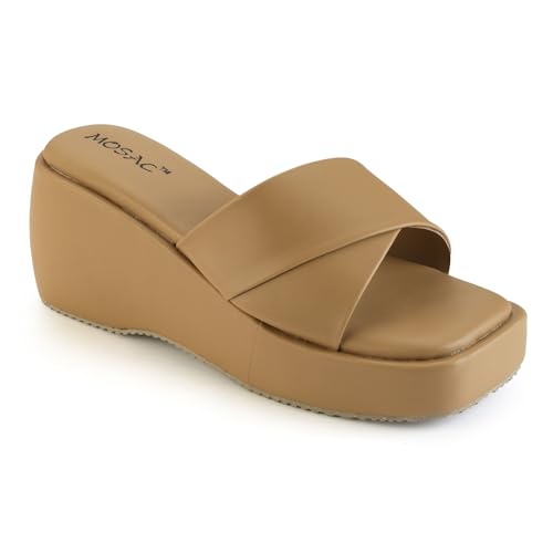 Image of MOSAC Trending Stylish Fashion Sandal Casual Platform Wedges Heels Sandals For Womens & Girls