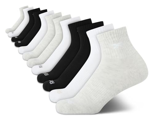 Image of Reebok Womens Quarter Socks 12 Pack Moisture Wicking Athletic Socks