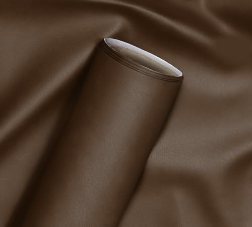 VViViD Brown Weatherproof Faux Leather Finish Marine Vinyl Fabric (1.5ft x 54')
