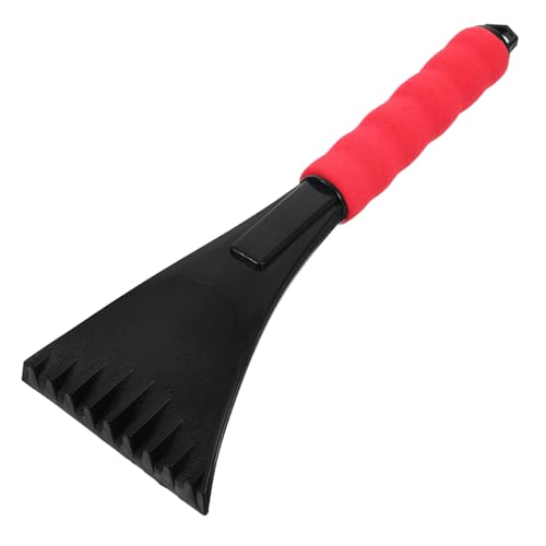 Outanaya Car Snow Shovel Cars Scrapper Ice Scraper Windscreen Scraper Car Snow Removal Equipment Ice Shovel Snow Shovel for Driveway Shovel for Snow Ice Remover Defrosting Abs Red