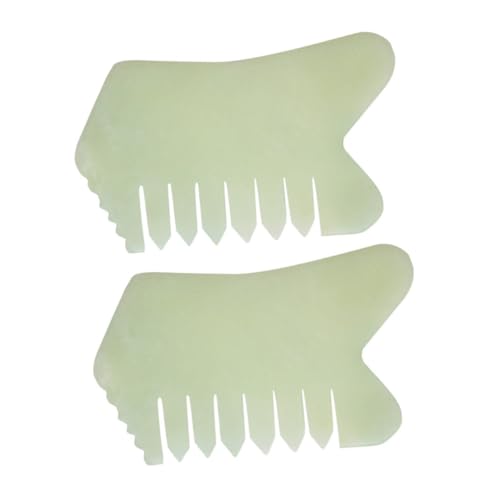 Peigne de massage en jadestone POPETPOP pour stimuler la circulation du corps