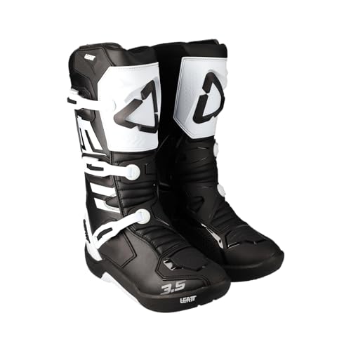 Leatt Stivale 3.5 Jr, Us1/Uk13/Eu33/Cm 21, Neroianco, Bota Hombre, Negro/Blanco, 33 EU