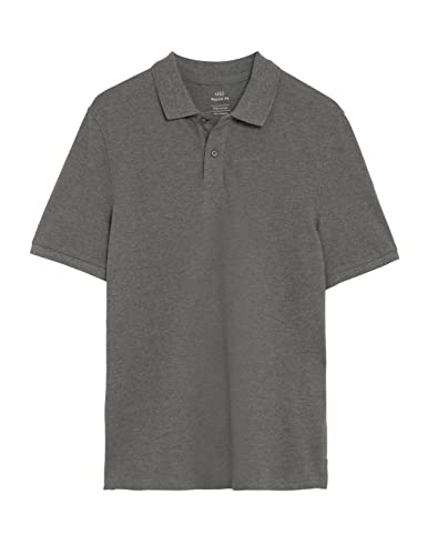 Image of Marks & Spencer Men's Regular Shirt (T28 5032M Grey S)