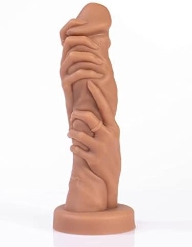 Grip fist & Forearm Dildo, Realistic Lifelike Sex Toy with Suction Cup for Hands Free Fisting, Body Safe, Light Flesh Colored, Easy to Clean