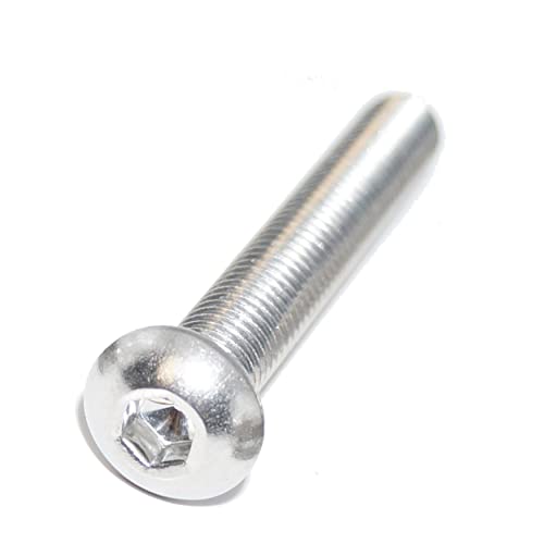 Lot de 25 vis à tête bombée avec six pans creux M3X25 ISO 7380-1 A2 en acier inoxydable Cover