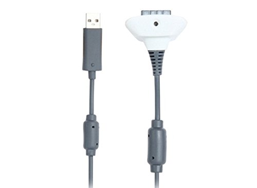 2-in-1 Dedicated Charging & Connecting Cable for Xbox 360 (White)