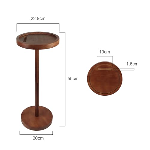 Mesa de bebida para espacios pequeños con soporte de pedestal redondo 4