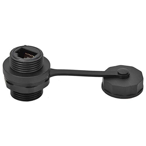 Material do isolador PA Conector do cabo de extensão RJ45 Conector RJ45 impermeável de 8 pinos RJ45-