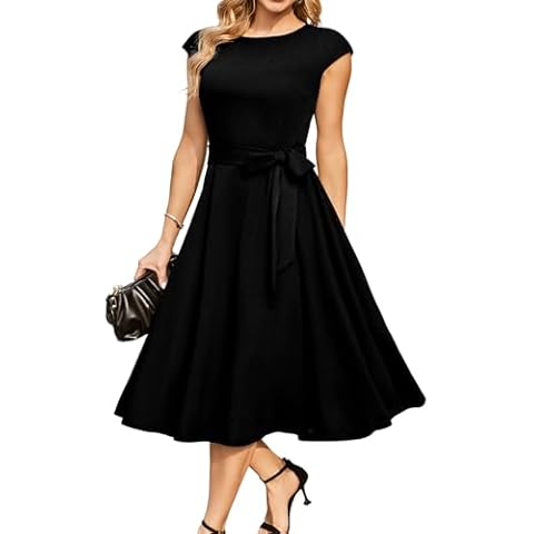 DRESSTELLS Women's Black Cocktail Dress 2024 Cover
