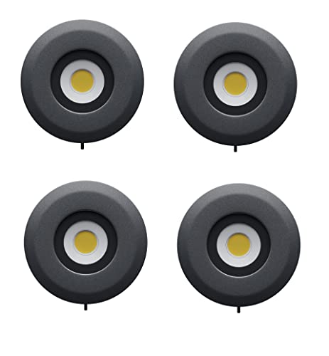 Image of Nortek Platina+ 5W COB LED Surface Spotlight | Focus Light for Ceiling, Mirror, Bathroom & Wall Decor | IP66 Waterproof Anti-Glare Light for Balcony, Staircase & Indoor Use | Natural White - Pack of 4