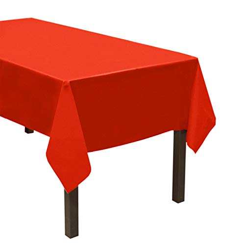 Party Essentials Heavy Duty Plastic Table Cover Available in 44 Colors, 54