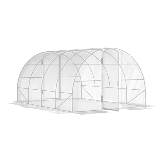 Siebwin 10 Stück 12 Löcher Samen Starter Tabletts Seedling Tablett Feuchtigkeit einstellbare Pflanze Starter Kit mit Kuppel und Basis Gewächshaus wachsen Tabletts für Die Garten Schwarz 9 Outsunny Garten-Gewächshaus, Tunnel, 4 x 3 x 2 m, 12 m², mit 2 Scharniertüren, PE-Plane, 150 g/m², für Gemüse, Pflanzen, Blumen