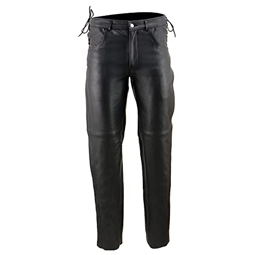 Image of Milwaukee Leather Men's Premium Classic Casual Leather Motorcycle Riding Pants