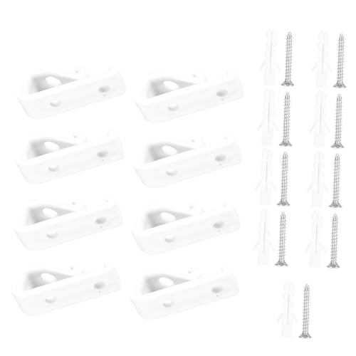 ORFOFE 8pcs Roller Loop Clips for Vertical Roman Shades Blinds Accessories for Chain Tensioning Easy to Install Transparent Fixing Clips for Window Curtains