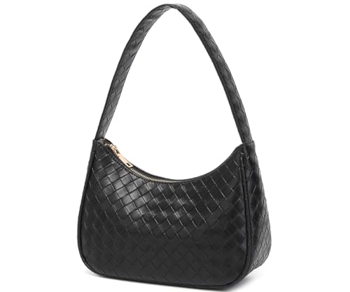Image of CYHTWSDJ Shoulder Bags for Women, Cute Hobo Tote Handbag Mini Clutch Purse with Zipper Closure