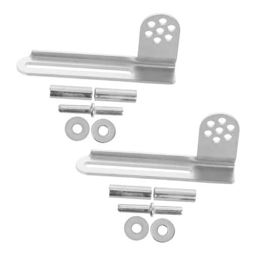 DECOMELODY 2 juegos Bisagras de Puerta de Refrigerador de Galvanizado para Puertas de Congelador y Frigorífico Soporte Duradero y Seguro para Suave