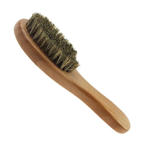 FOMIYES Professional Beard Bristle Brush Set Double-sided Men's Beard Shaving Tool Comb for Styling