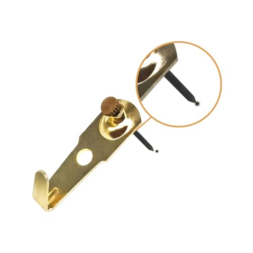 Image of 20PCS 30lbs Plaster Wall Picture Hangers Picture Hook with Nails for Hanging Pictures, Clock, Mirror, Painting Hooks Heavy Duty
