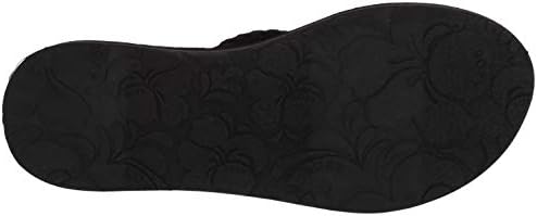 Roxy Women's Porto Sandal Flip Flop, Black 20, 8 M US | Image 3