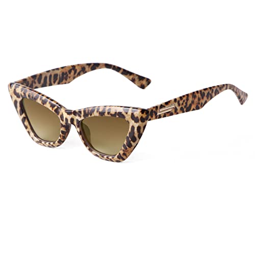GIFIORE Retro Cat Eye Sunglasses For Women Vintage Narrow Pointy Cateye Sun Glasses