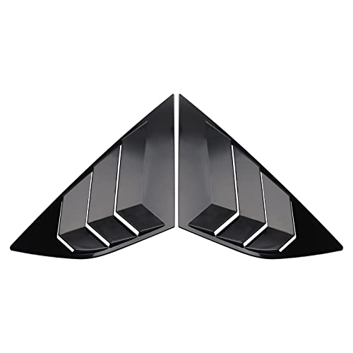 Mofans Window Side Louvers Vent Fit For Ford Focus St Rs Mk3 Hatchback 2012 2013 2014 2015 2016 2017 2018 Gloss Black #TOP4