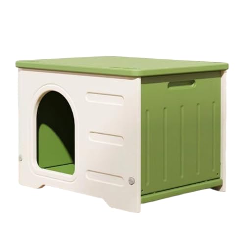 猫 ハウス ペットハウス 犬小屋 小型犬用 組み立て キャットハウス 屋外 室内 防水 防風 換気 四季通用 組立簡単 野良猫 避難所 猫 冬用ハウス 取り外し可能なデザイン 洗え 四季通用 (グリーン(アーチ形状))
