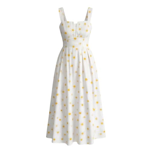 Robe été femme élégante ajustée imprimé floral et coupe longue haut de gamme