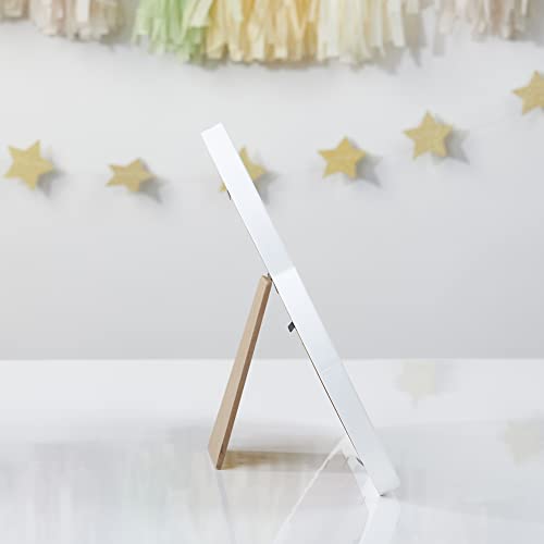 Image of Kate Aspen Baby Shower Guest Book Cloud Frame with Wooden Rain Drops Guestbook Alternative, Nursery Decor, Baby Shower Decorations, Sonogram Picture Frame