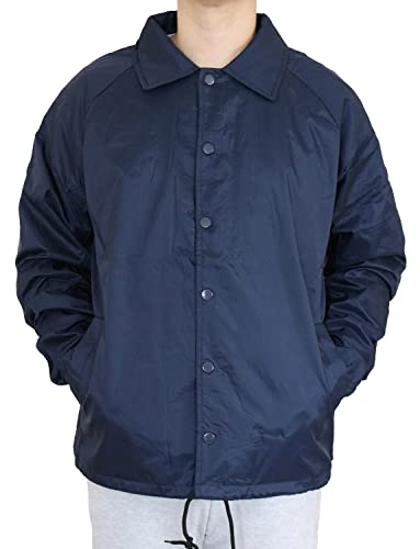 AIRNINE Mens Coach Jacket Waterproof Lightweight Windbreaker Hoodie (S-5XL)2