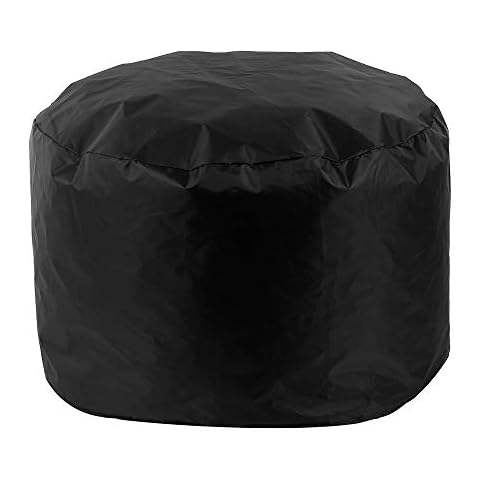 bottlewise Round Fire Pit Cover Dustproof Waterproof Heavy Duty Breathable Furniture Covers Outdoor Garden Patio Protective Cover for Stove (Small-85x40cm, Black) Cover
